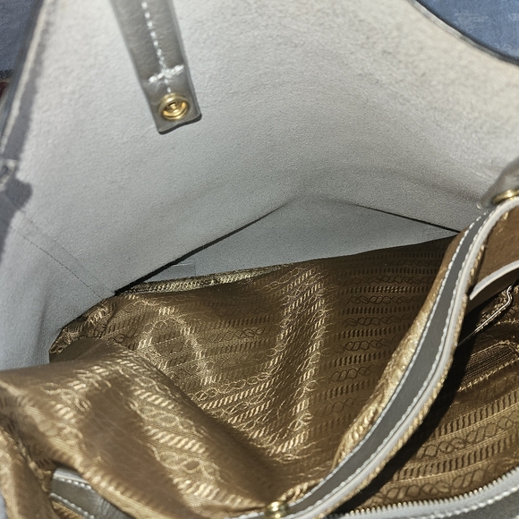 Silver carryall bag with removable inside - Picture 6 of 8